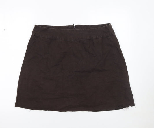 Womens UK Size 16 Laura Ashley Straight & Pencil Linen Skirt