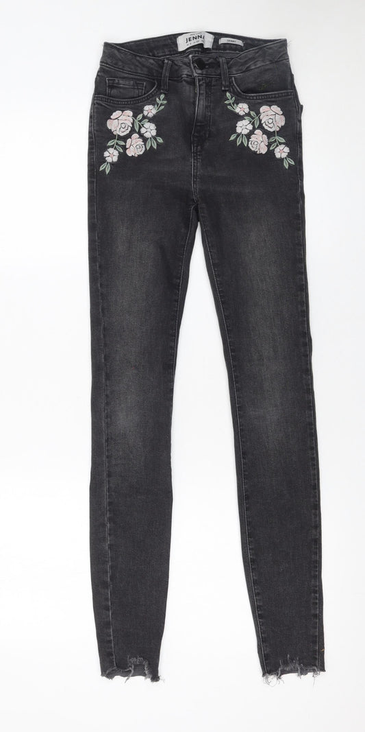 Womens UK Size 4 New Look Slim Fit Skinny Black Jeans