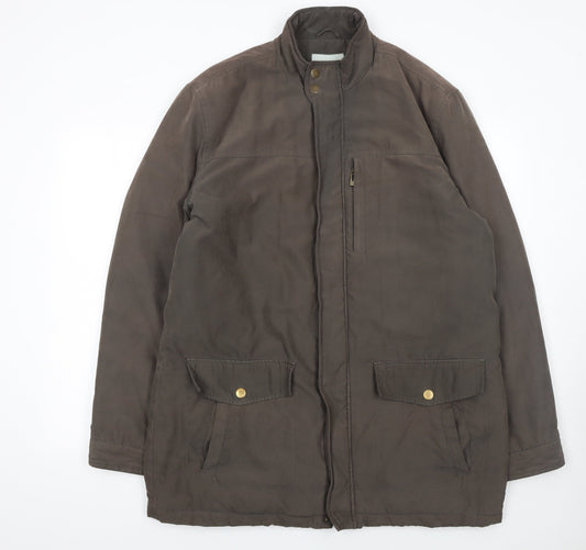 Mens UK Size L Greenwoods Brown Basic Jacket