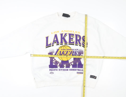 Womens UK Size S NBA White Pullover Sweatshirt