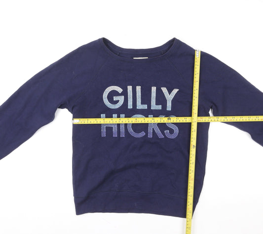 Womens UK Size XS Gilly Hicks by Hollister Blue Pullover Sweatshirt