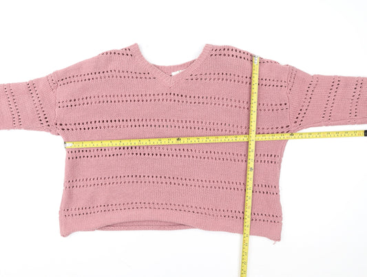 Womens UK Size 12 Thought Pink Pullover Sweatshirt