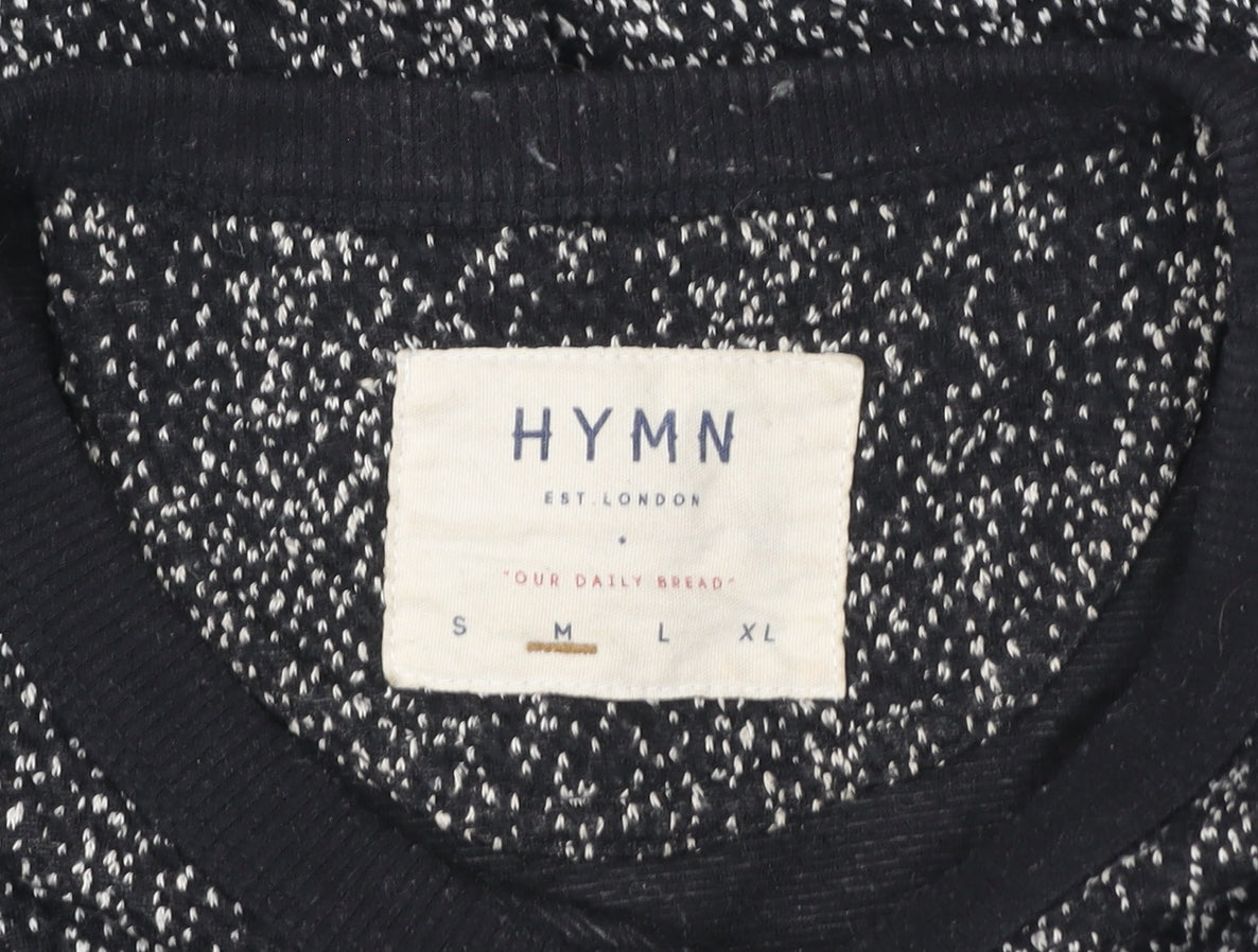 Unisex Adults UK Size M HYMN Black Pullover Sweatshirt