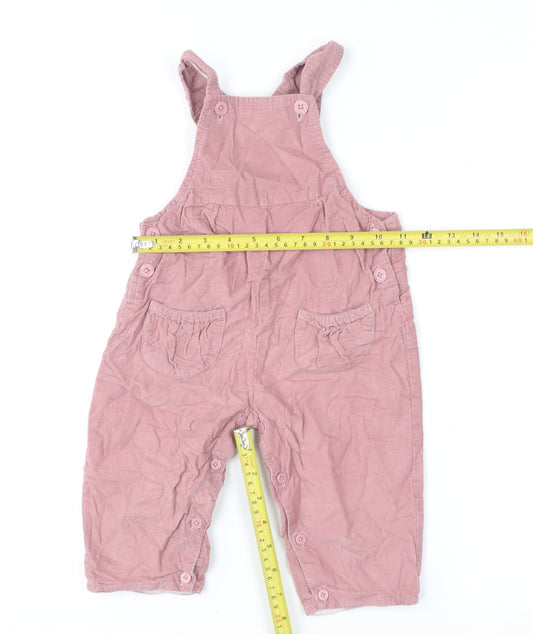 Rachel Riley Pink Corduroy Dungarees Unisex Baby 24 Months