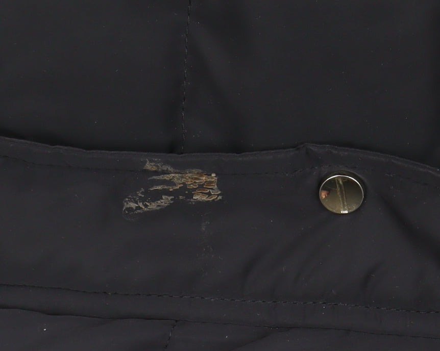 Womens UK Size XS Zara Black Puffer Jacket
