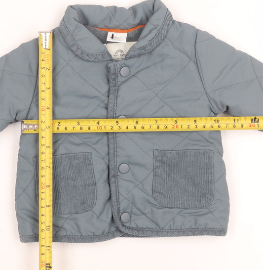Next Unisex Baby Grey Quilted Padded Jacket 0-3 Months