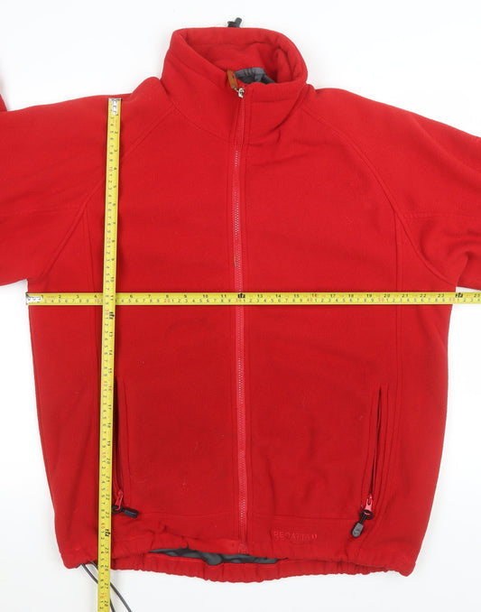 Mens UK Size S Regatta Red Full Zip Sweatshirt