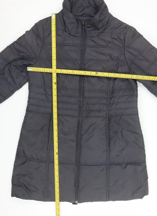 Womens UK Size 12 VIZ-A-VIZ Black Puffer Jacket