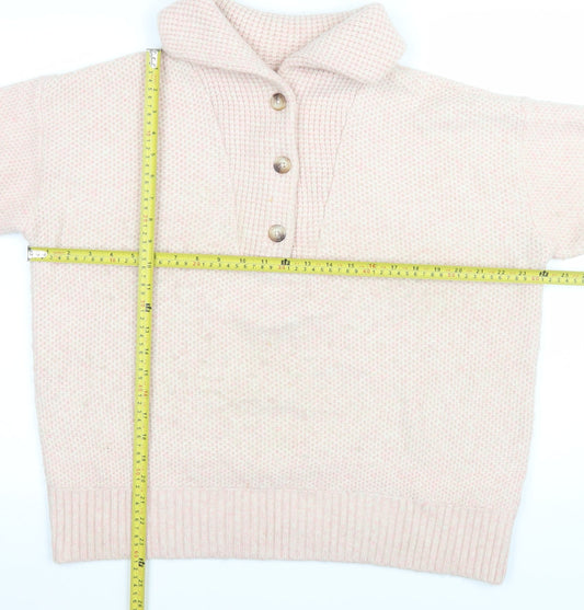 Womens UK Size 16 Fat Face Beige Henley Sweatshirt