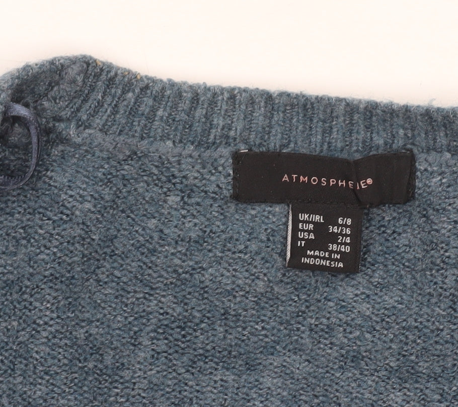 Womens UK Size 6 Atmosphere Blue Cardigan Jumper