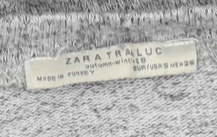 Womens UK Size M Zara Grey Pullover Jumper