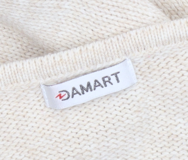 Womens UK Size M Damart Beige Pullover Jumper