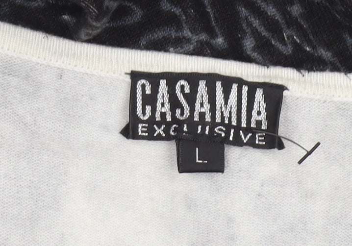 Womens UK Size L Casamia Exclusive Black Cardigan Jumper
