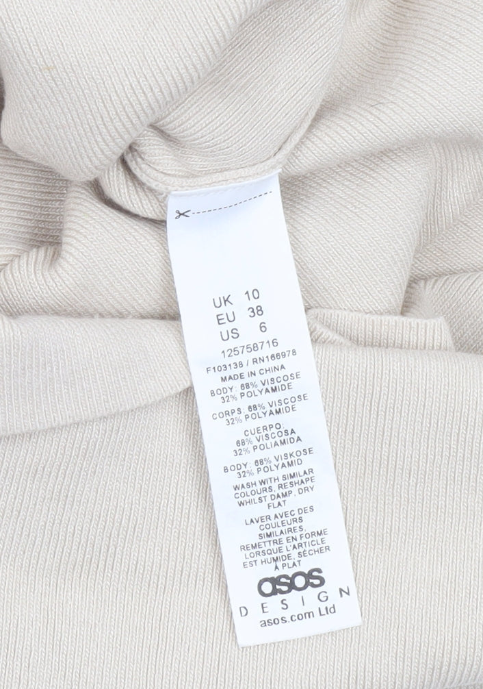 Womens UK Size 10 ASOS DESIGN Bodycon Dress