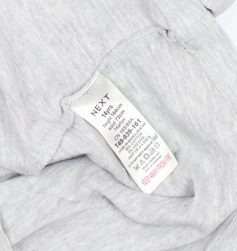 Boys UK Size 14 Years NEXT Grey Basic T-Shirt