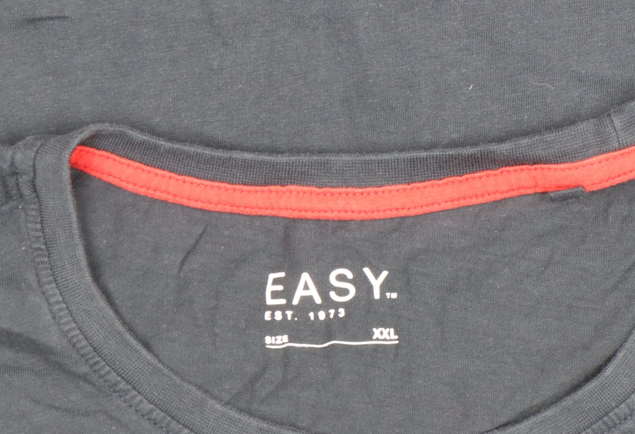Mens UK Size 2XL Easy Blue T-Shirt