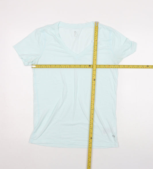 Womens UK Size M GapFit Blue Basic T-Shirt