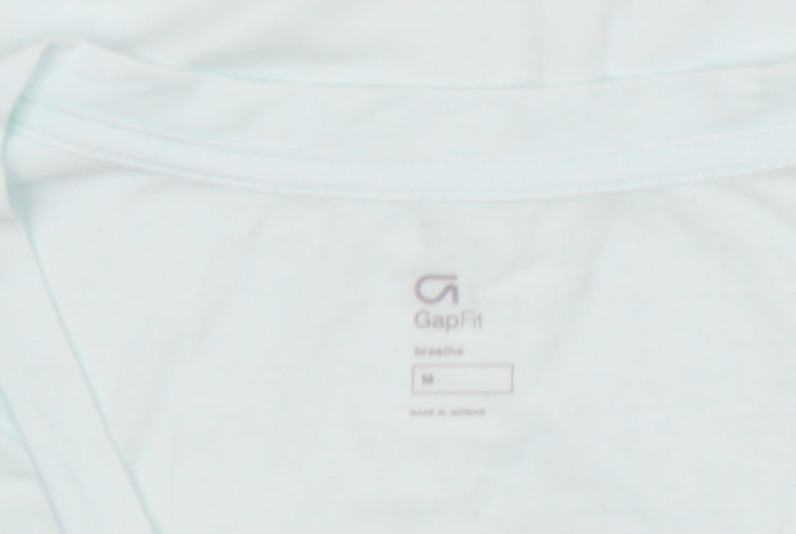 Womens UK Size M GapFit Blue Basic T-Shirt