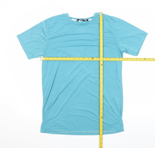 Rohan Men's Blue Small Lightweight Cotton Blend Crew Neck T-Shirt