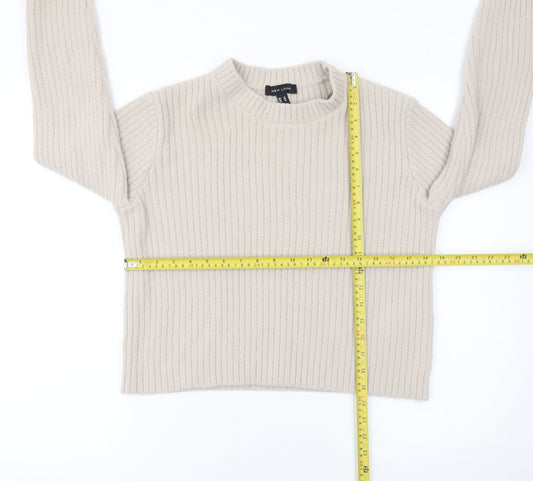 Womens UK Size 14 New Look Beige Pullover Jumper