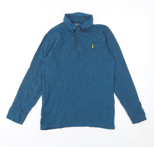 Boys UK Size 10 Years NEXT Blue Basic Polo