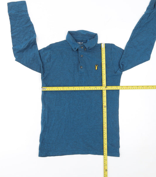 Boys UK Size 10 Years NEXT Blue Basic Polo
