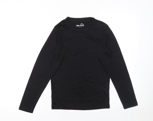Boys UK Size 11-12 Years Peter Storm Black Basic T-Shirt