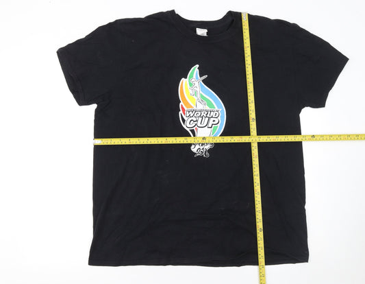 Mens UK Size XL Gildan Black T-Shirt