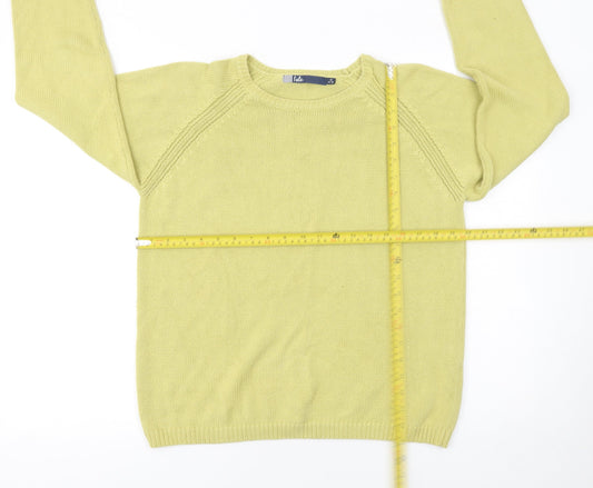 Womens UK Size 14 Isle Green Pullover Jumper