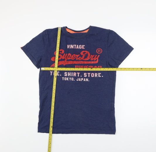 Superdry Men's Blue Vintage Graphic T-Shirt Size L