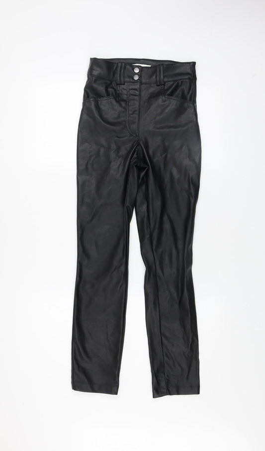 Womens UK Size 6 H&M Slim Fit Leggings Black Trousers