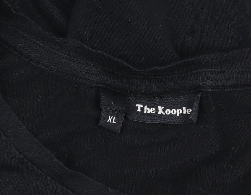 The Kooples Men's Black XL Skull Graphic Print T-Shirt