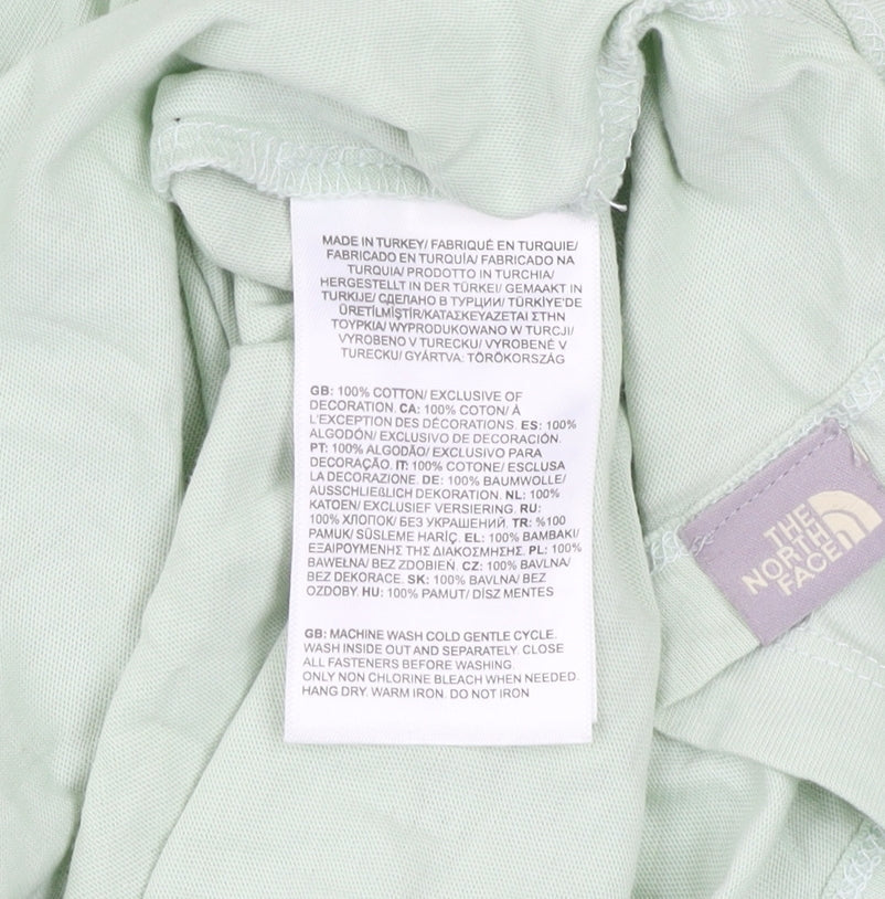 Womens UK Size XS The North Face Green Basic T-Shirt