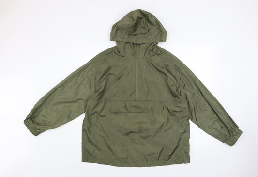 Womens UK Size 6 ASOS DESIGN Green Anorak Coat