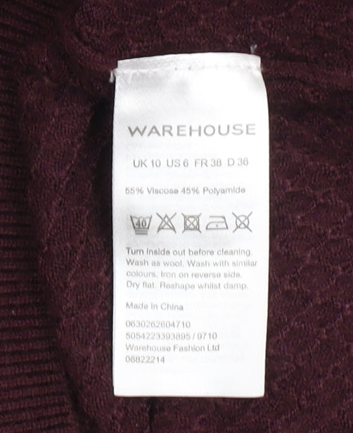 Womens UK Size 10 Warehouse Bodycon Dress