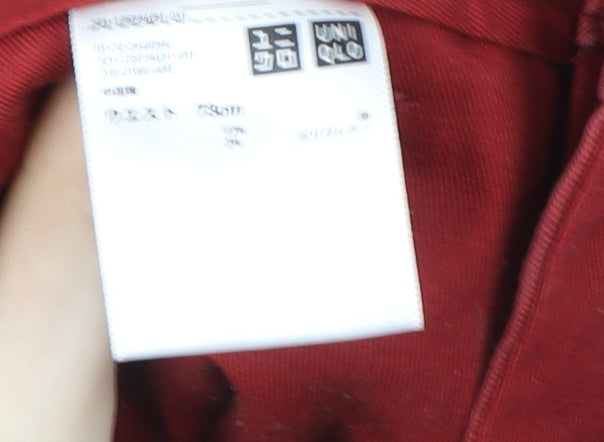 Uniqlo Women’s Red Straight Stretch Jeans Size 10 Regular Fit