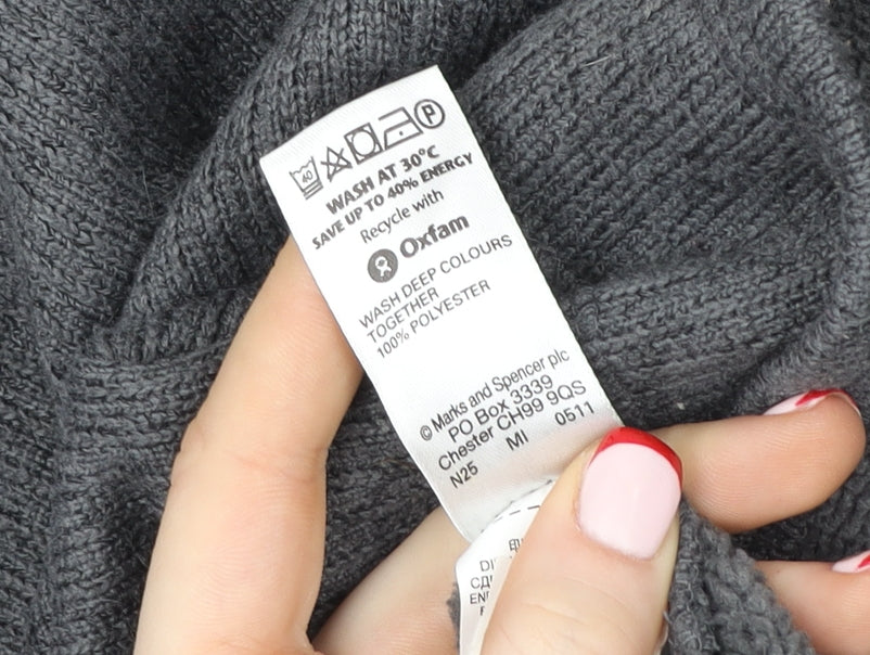 Mens UK Size M Marks and Spencer Grey Pullover Sweatshirt