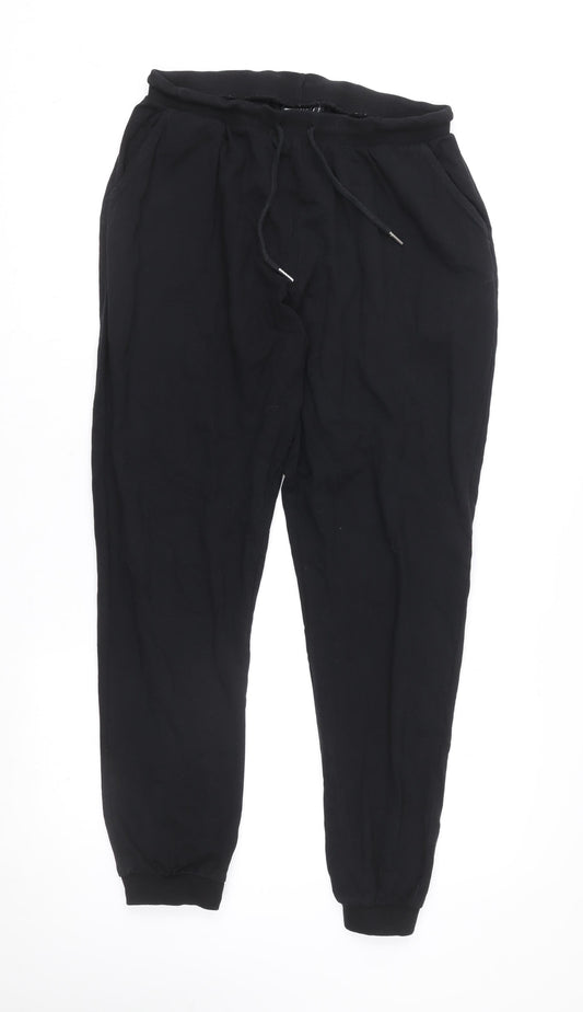 Womens UK Size 12 ASOS DESIGN Regular Fit Jogger Black Trousers