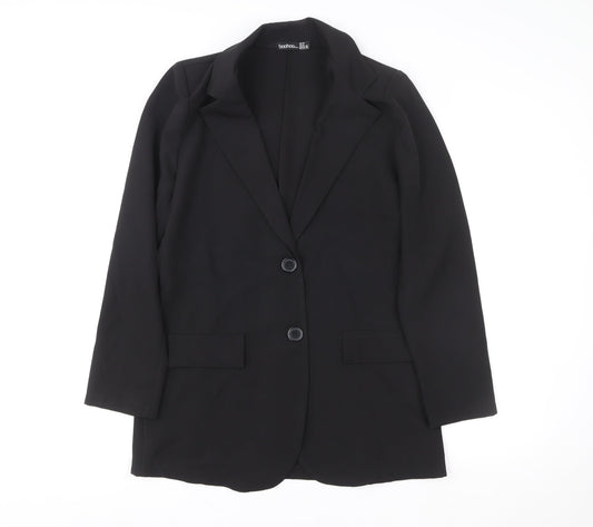 Womens UK Size 10 Boohoo Regular Black Blazer