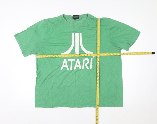 George Men's Green Atari Retro Graphic T-Shirt XL