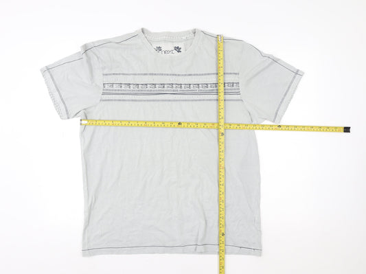 Womens UK Size L NEXT Grey Basic T-Shirt