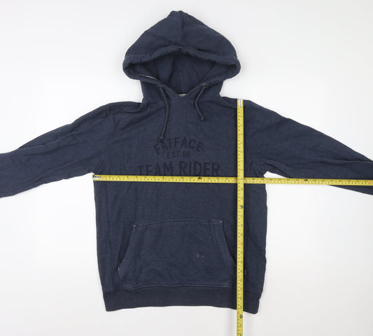 Mens UK Size S Fat Face Blue Pullover Hoodie