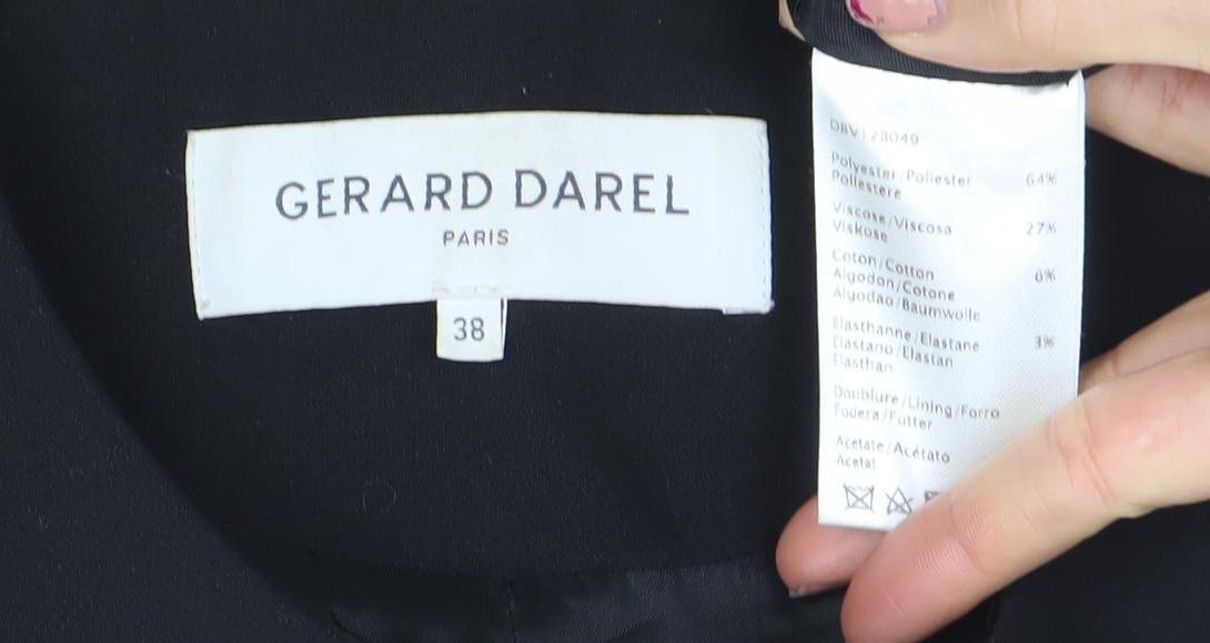 Womens UK Size 10 Gerard Darel Regular Black Blazer