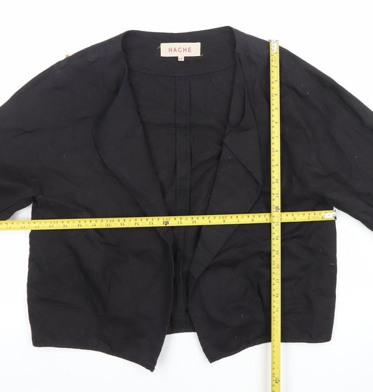 Womens UK Size 14 HACHE Black Basic Jacket