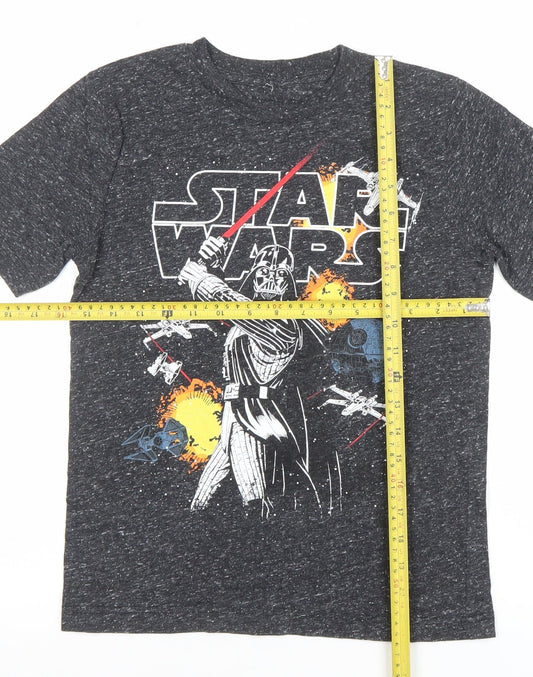 Star Wars Boys Black M Graphic T-Shirt Darth Vader Short Sleeve