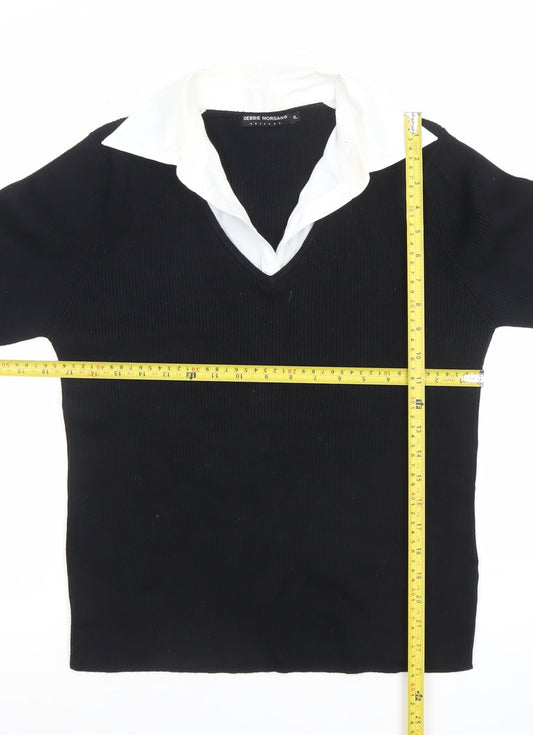 Womens UK Size XL Debbie Morgan Black Pullover Jumper
