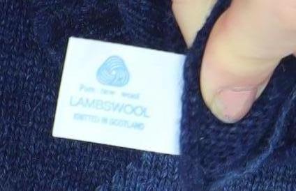 Clan Royal Men’s Blue Lambswool Argyle Pullover Jumper L Scottish Knit