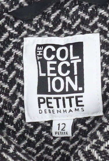 Womens UK Size 12 Debenhams Grey Overcoat