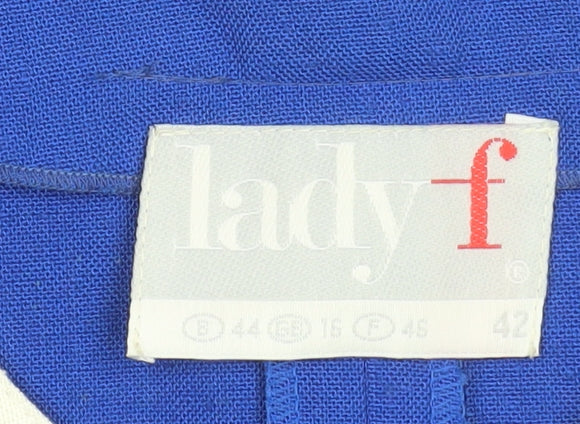 Womens UK Size 14 Lady F Regular Blue Suit Jacket