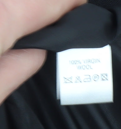 Hobbs Women Black Wool Single-Breasted Suit Jacket Size 14